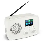 Internetinis radijas MEDION 50078821 &mdash; DAB+/FM, Wi‑Fi 802.11a/b/g, 5 W RMS, 2,4 colio TFT, baltas