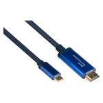 Good Connections GC 4520-CSF010B &ndash; adapterinis laidas USB C į HDMI, 4K@60Hz, lankstus, 1,0 m
