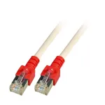 EFB-Elektronik RJ45 jungiamasis kabelis Cat.5e SF/UTP PVC apvalkalas raudonas CCA kryžminis pilkas 10m