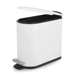 Beldray LA036690WHTPEU7 Slimline D formos pedalinis &scaron;iuk&scaron;lių kibiras, 5 litrų, baltas