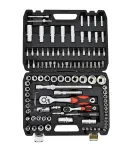 AWTOOLS Veržliarakčių rinkinys 108 dalių 1/2 inch ir 1/4 inch pavara BLACK LINE