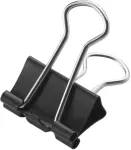 Westcott 12 Foldback Clips Black 19 mm