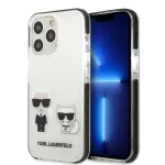 Karl Lagerfeld KLHCP13XTPEKCW Hard Case, iPhone 13 Pro Max 6,7 inch, balta, Karl & Choupette
