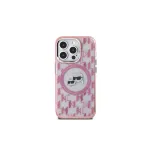 Karl Lagerfeld KLHMP15MHMCKMHP iPhone 15 Plus 6,7 inch Rožinis IML Monogram Karl & Choupette Head MagSafe Dėklas