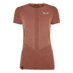 Salewa Zebru Medium Warm AMR T-Shirt Women's - Etruscan Red, XS