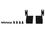 Rockstable 10 L-Mounting Rails - Rack Shelf Set - Black - SPCC Steel - 1U - Oval - 25,4 cm (10 inch) (RS10-33L)