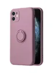 iLike Apple iPhone 14 Pro Silicone Ring Case Purple