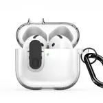 Dux Ducis Apple AirPods 4 PECL Series PC+TPU Dangtelis su Karabinu Juodas Skaidrus