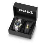 BOSS Watch Man 1570191 (41mm) Pilot Edition Quartz Stainless Steel Leather Brown