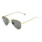 Belstaff Trialmasterdo Unisex Sunglasses - 55/18/135 mm - Black Acetate Frame - Grey Polycarbonate Lens - UV400