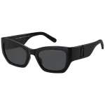 THE MARC JACOBS Moteri&scaron;ki Akiniai Nuo Saulės MARC723S807 - Juodas Acetato Rėmas, Pilki Polikarbonato Lę&scaron;iai, 53mm