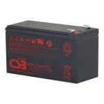 Sandarusis &scaron;vino-rūg&scaron;ties akumuliatorius CSB HRL1234W 12V 9Ah VRLA, skirtas UPS, signalizacijai ir avariniam ap&scaron;vietimui