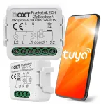 OXT Mini Relay Module 2-Channel No Neutral ZigBee TUYA T272