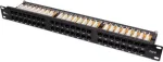 Patch Panel UTP Cat.6 48 Ports 2U 19 inch Rack-Mountable Black GETFORT PGF-6UTP48-B9