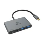 Akasa 4 Port USB-C USB 3.2 Gen 2 Multiport Hub mit Stecker Schnellladeport - Kabel - Digital/Daten