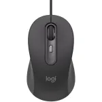 Logitech Signature Wired M520 versijai skirta optinė laidinė pelė USB-C Plug-and-Play Windows/Mac/Chrome/PC/ne&scaron;iojamieji kompiuteriai - Graphite