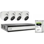 ABUS SECURITY-CENTER TVVR33843D 8 kanalų hibridinis analoginis rinkinys su IP stebėjimo galimybe, plačiajuostis, 2960 x 1665 pikselių