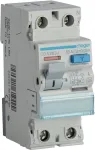 HAGER CDA263J liekamosios srovės grandinės pertraukiklis (RCCB) 1P+N 63A 30mA A tipo 6kA 230V 2 moduliai DIN bėgeliui