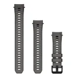 Garmin QuickFit 20 mm silikoninis laikrodžio dirželis anglies spalvos, skirtas Instinct E 40 mm ir suderinamiems modeliams