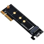 SilverStone ECM25-V2 M.2 NVMe SSD į PCIe Gen3 x4 adapterio kortelė su pilno ir mažo profilio laikikliais