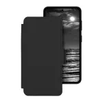 dbramante1928 Lynge ICON Flip dėklas, skirtas Samsung Galaxy S26 &ndash; suderinamas su MagSafe, natūralios odos, Midnight