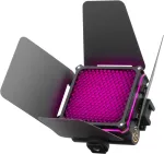 Zhiyun M20C COMBO RGB LED užpildymo &scaron;viesa su magnetiniu laikikliu, 20W, 2700K-6500K, CRI&ge;95, OLED ekranu, Bluetooth programėlės valdymu, mini trikojis, difuzorius, grotelės, laikymo krep&scaron;ys