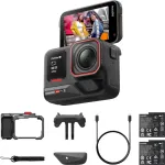 Insta360 Ace Pro 2 dvigubos baterijos veiksmo kamera &ndash; 8K vaizdo įra&scaron;as, Leica objektyvas, FlowState stabilizacija