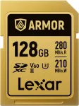 Lexar Professional ARMOR GOLD 128GB SDXC UHS-II V60 atminties kortelė (LSDAMGL128G-RNNNG)