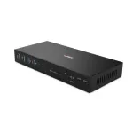 Lindy 2 prievadų dviejų galvučių HDMI 4K60, USB 3.0 KVM jungiklis, 4096 x 2160 pikselių, 4K Ultra HD, juodas