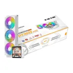 DarkFlash DV360S MAX White 360mm ARGB skysčio au&scaron;inimo sistema (AIO) procesoriui