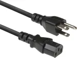 ACT AK5443 maitinimo kabelis NEMA 5-15P į IEC C13 1 m juodas