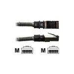 PatchSee PCI6-F/3 Cat 6a FTP tinklo kabelis, RJ-45 vyri&scaron;kas į RJ-45 vyri&scaron;ką, 91 cm, juodas, be halogenų su apsauginiu antgaliu