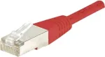 EXERTIS CONNECT Cat.5e F/UTP komutacinis kabelis, raudonas, 0,7 m, plonas snagless apsauginis dangtelis, Gigabit Ethernet 231320