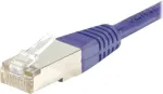 EXERTIS CONNECT Cat.6 S/FTP komutacinis kabelis, PiMF, violetinės spalvos, 0,7 m, plonu apsauginiu nuo užkabinimo antgaliu 854453