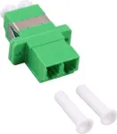 GoodConnections LC/APC į LC/APC dvigubas &scaron;viesolaidinis sujungiklis, SC-simplex korpusas, žalias plastikas, vienmodis, cirkonio įvorė LW-KULCAPCK