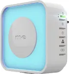 m-e modern-electronics 41308 belaidis durų skambučio imtuvas su ap&scaron;viestu LED žiedu, baltas