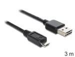 USB kabelis DeLOCK EASY-USB 2.0-A - USB 2.0 micro-B 3m