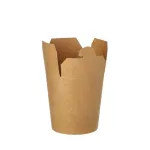 PAPSTAR pure kvadratinė užkandžių dėžutė 230 ml, ruda, FSC sertifikuotas natūralaus pluo&scaron;to kartonas, bio padengta, 1 vnt. 87268
