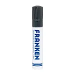 FRANKEN JumboMarker Whiteboard Marker, Chisel Tip 4-12 mm, Black, Refillable, Dry-Wipe, Low Odour, 1 Piece (Z1910 10)