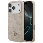 Guess 4G Small Classic Logo MagSafe dėklas iPhone 18 Pro / 17 Pro, rožinis