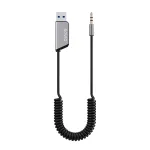 Savio TR-16 Bluetooth 5.3 siųstuvas AUX adapteris su laisvų rankų funkcija, Google Assistant/Siri