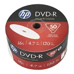 HP DVD-R 4,7 GB 16x diskai su spausdinamu pavir&scaron;iumi, 50 vnt. (DME00070WIP-3)