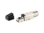 Equip Cat 8.1 Įrankio nereikalaujantis RJ45 Ki&scaron;tukas 5vnt./rinkinys Juodas Nerūdijantis plienas Vyri&scaron;kas