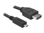 DeLOCK HDMI kabelis - HDMI 19 kontaktų (M) - Micro-HDMI 19 kontaktų (M) - 3 m (82663)