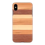 man and wood dėklas iPhone XS Max &ndash; juodas, medinis