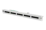 DIGITUS CAT 3 ISDN Patch Panel, neekranuotas, 25 prievadų RJ45, 8P4C, LSA, 1U, montavimui į stovą, spalva pilka RAL 7035