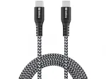 USB-C laidas Sandberg Survivor 2M 100W juodas baltas