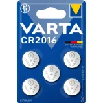 Vienkartinė ličio baterija Varta 6016101415 (5 vnt., 3 V, CR2032)