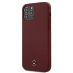 Mercedes MEHCP12MSILRE iPhone 12/12 Pro 6,1 raudonas kietas dėklas Silicone Line