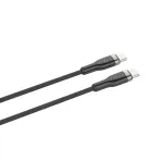 FIXED FIXDB-CC2-BK USB-C/USB-C kabelis pintu apvalkalu, 2 m, 100 W